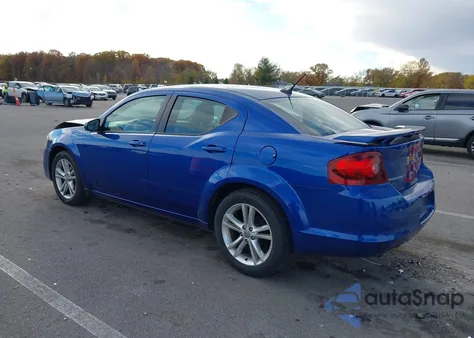 2013 Dodge Avenger Se V6 из США, поврежденный, VIN 1C3CDZAG5DN770404